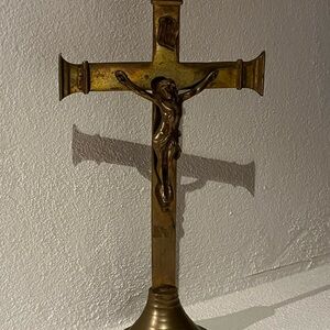 Vintage Brass Crucifix